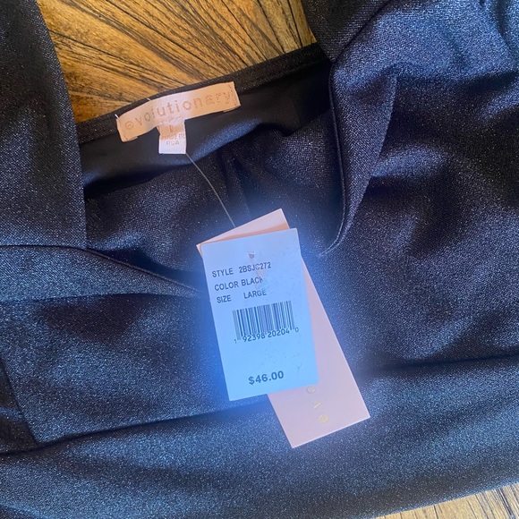 Evolutionary women’s Coordinating Shimmer Cropped Top size Large - Picture 4 of 7